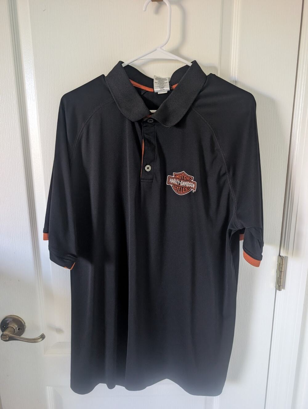 Harley Davidson Motorcycle 2XL Black Polo embossed Logo Kentucky, KY Bikercore